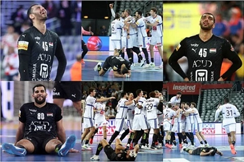 الفرحة تحولت لبكاء.. حزن لاعبي منتخب مصر بعد الخسارة من فرنسا في بطولة العالم لليد (صورة)